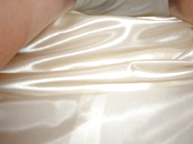 Withe Satin Upskirt #14250485