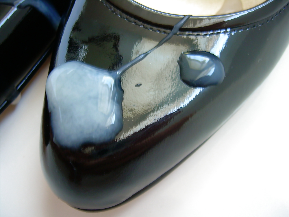 Black Patent Mary Jane High Heel Shoes #4002180