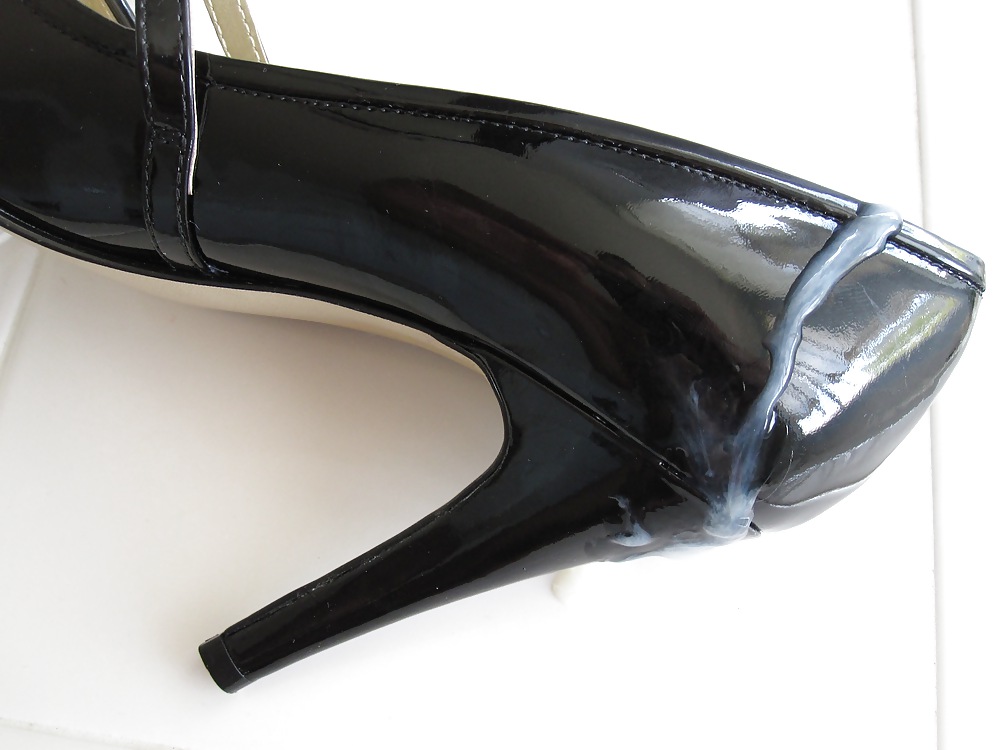 Black Patent Mary Jane High Heel Shoes #4002281