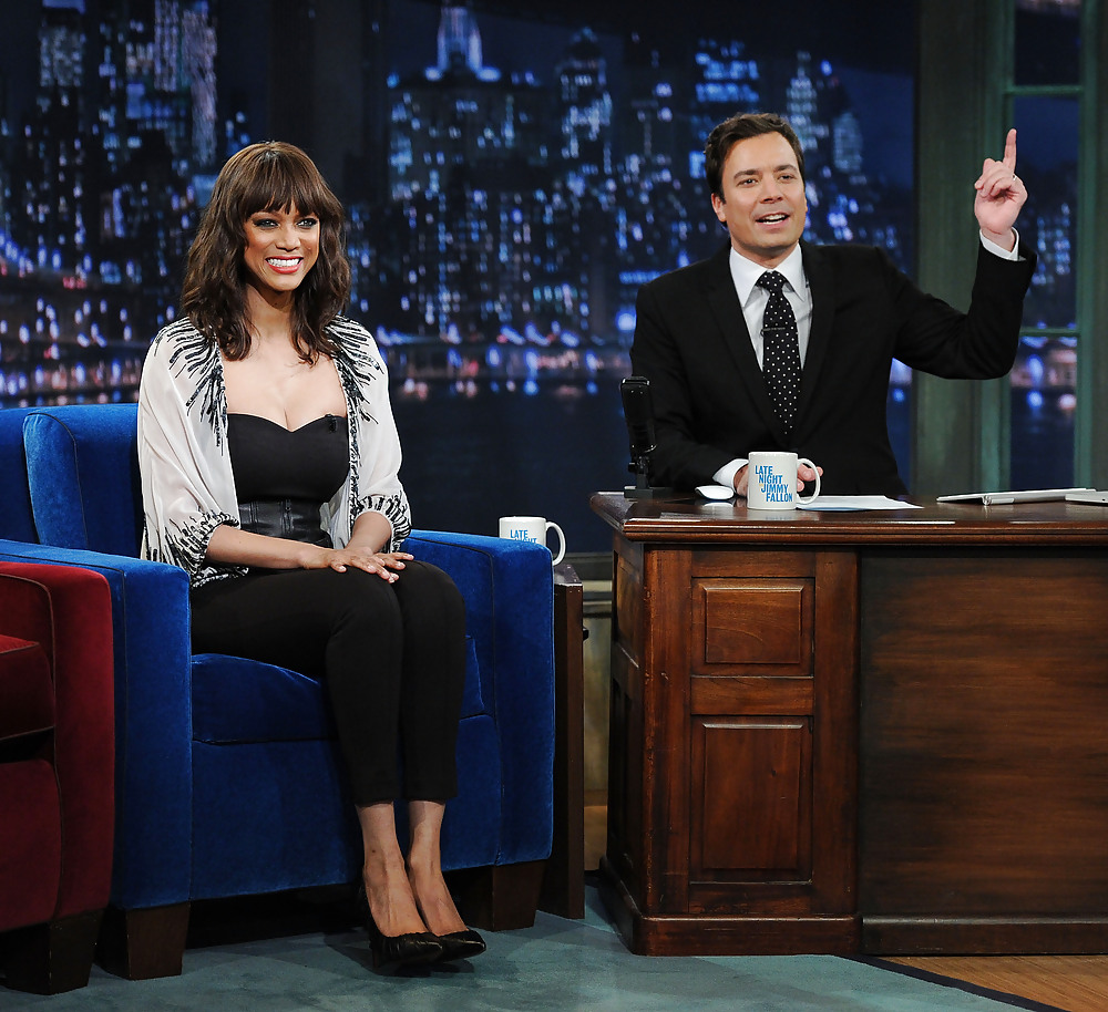 Tyra banks visita late night with jimmy fall
 #7586368