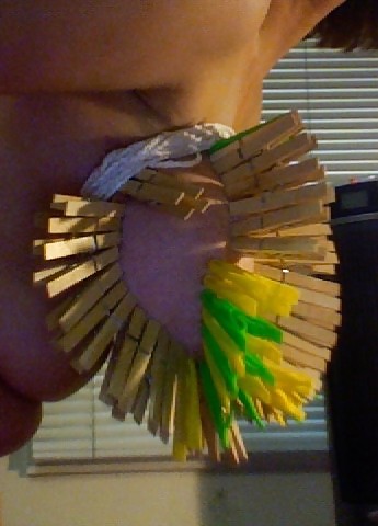 Expansive Pure Boobs Tortured With Over 100 pegs #9387035