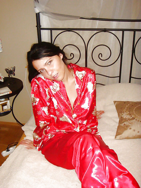 Single girl in Satin Pajama #17133266