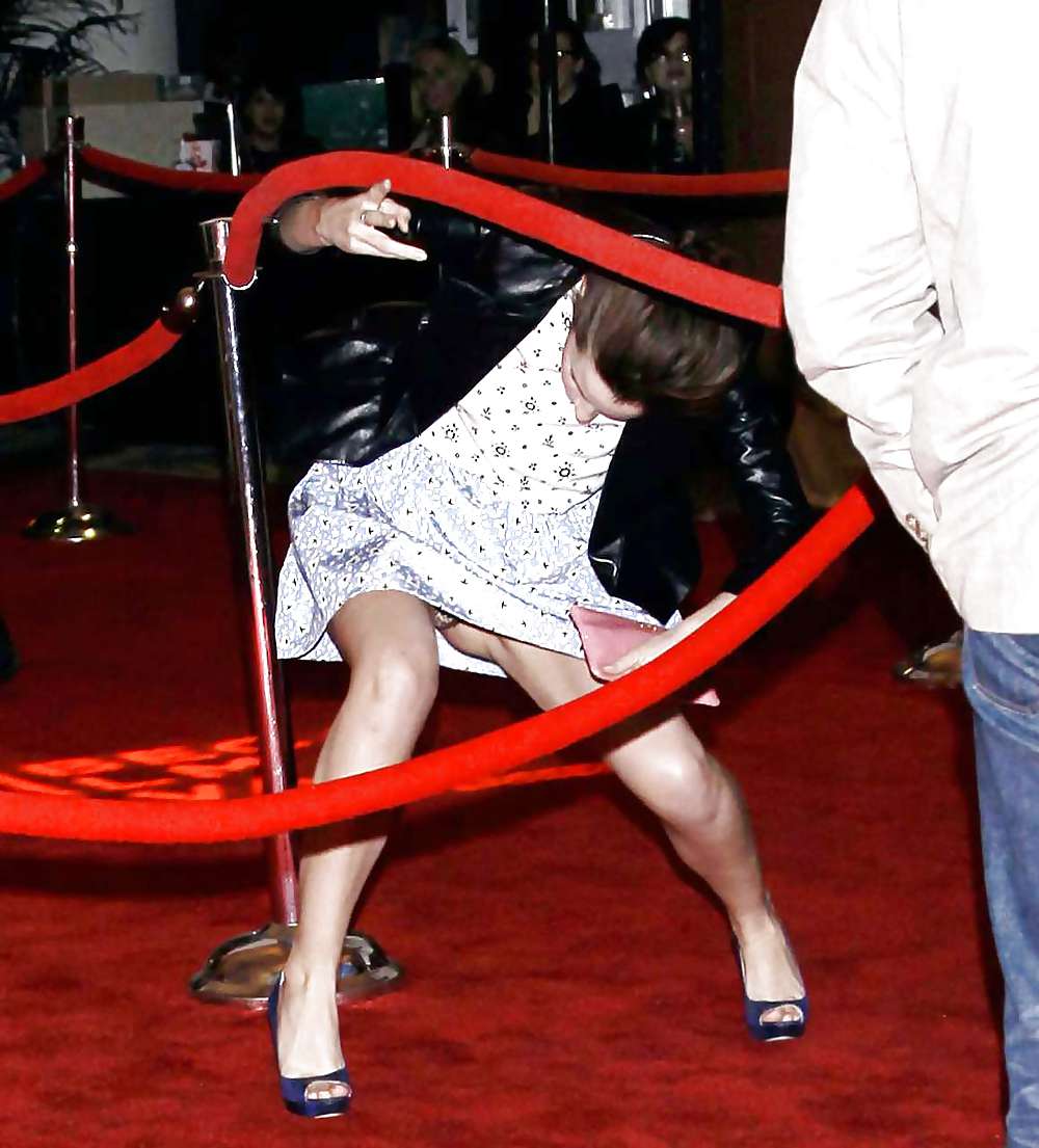 Celebrity wardobe malfunction. Upskirt  down blouse #13772431