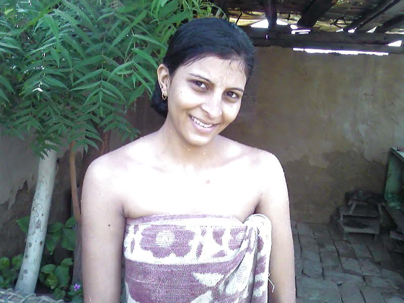 Indian village girl Open Air Bath + Video #1159940