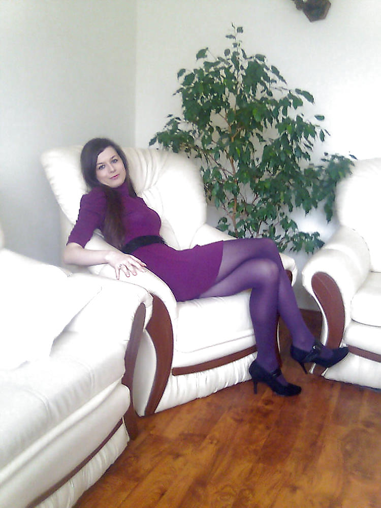 Stockings, tights & pantyhose - purple #4128715