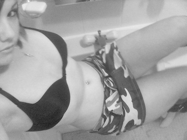 Hottie black and white self pics #8713898