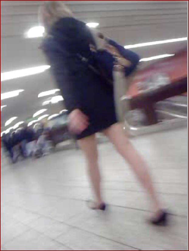 Blond industry lady upskirt #9707503