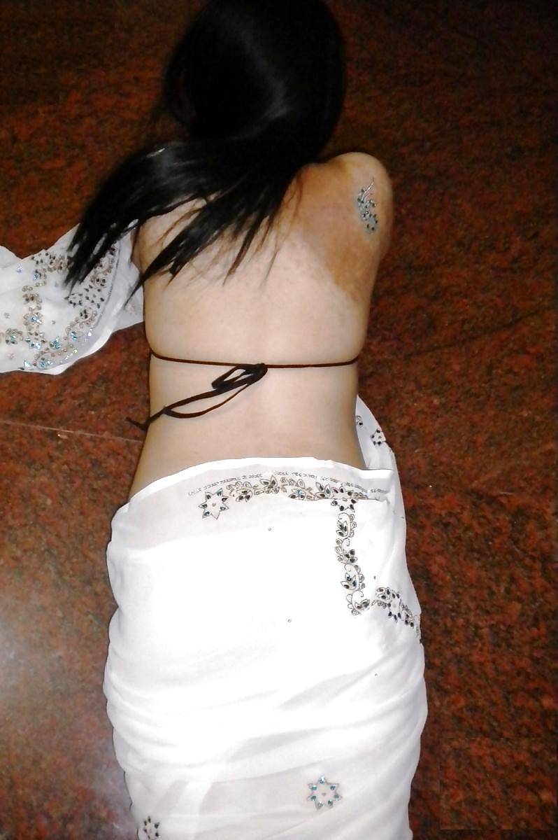 Indian White Sari #11136989
