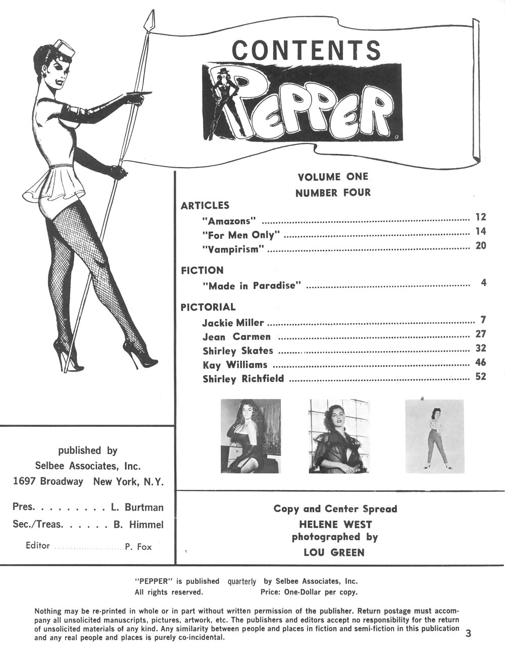 Vintage Magazines Pepper Vol 01 No04- 1960s #2126649