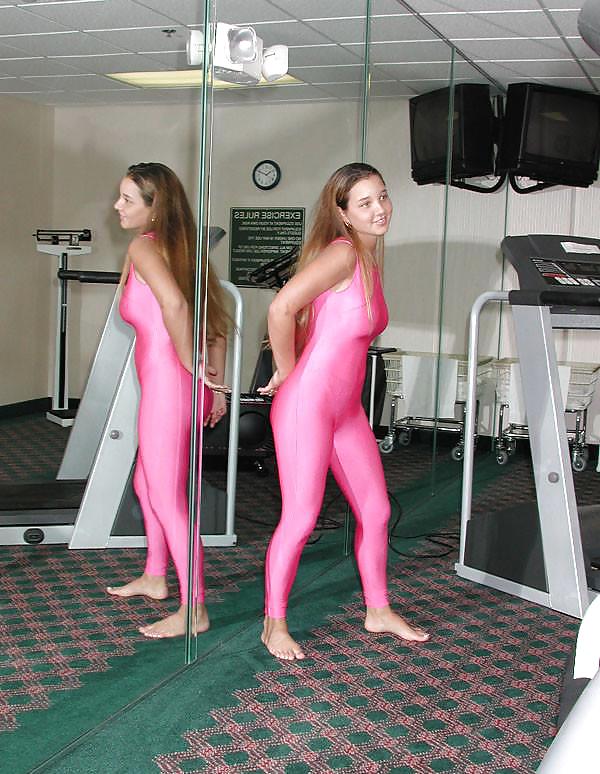 Pink catsuit #7208458