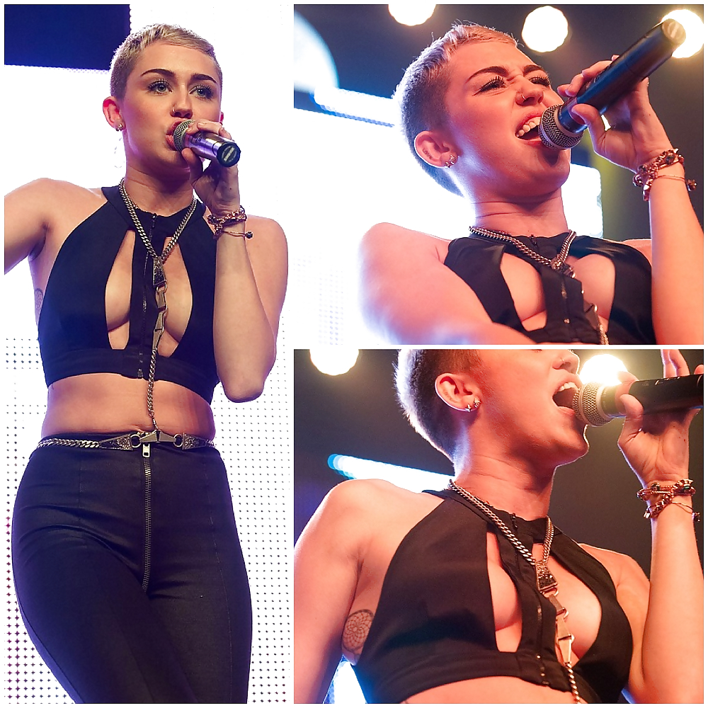 Miley Cyrus Sexy Hot performing with Borgore #14715271