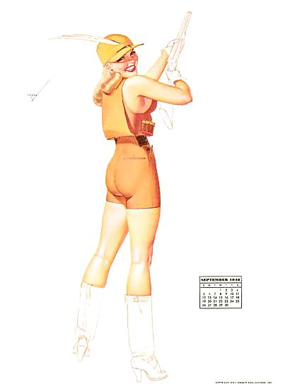 Erotic Calendar 10 - Petty Pin-usa1948 #9614569
