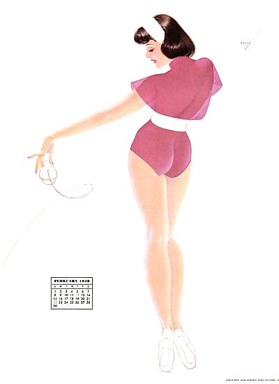 Erotic Calendar 10 - Petty Pin-ups 1948 #9614576