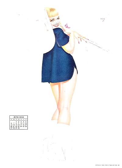 Erotic Calendar 10 - Petty Pin-usa1948 #9614603