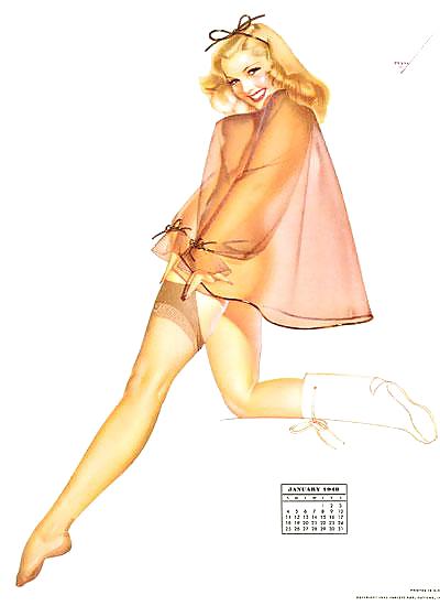 Erotic Calendar 10 - Petty Pin-usa1948 #9614607