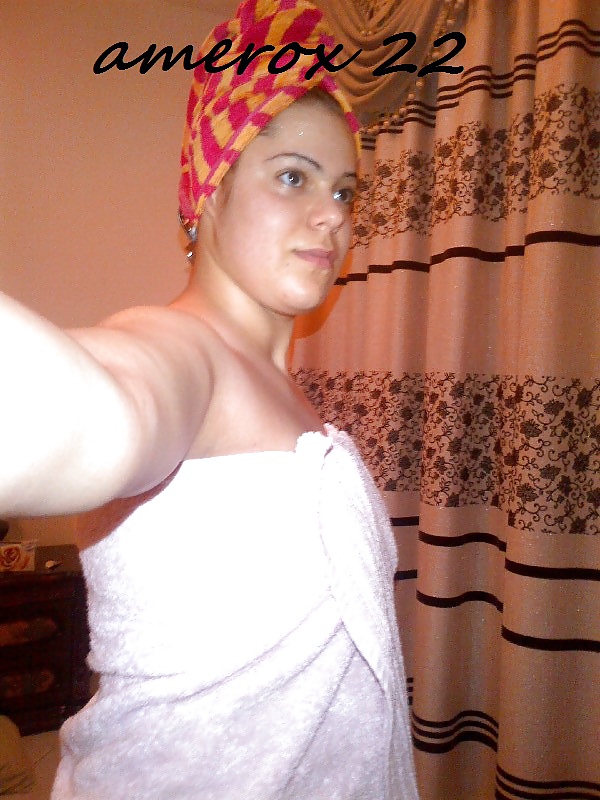 Arab hijab take a shower #13533840