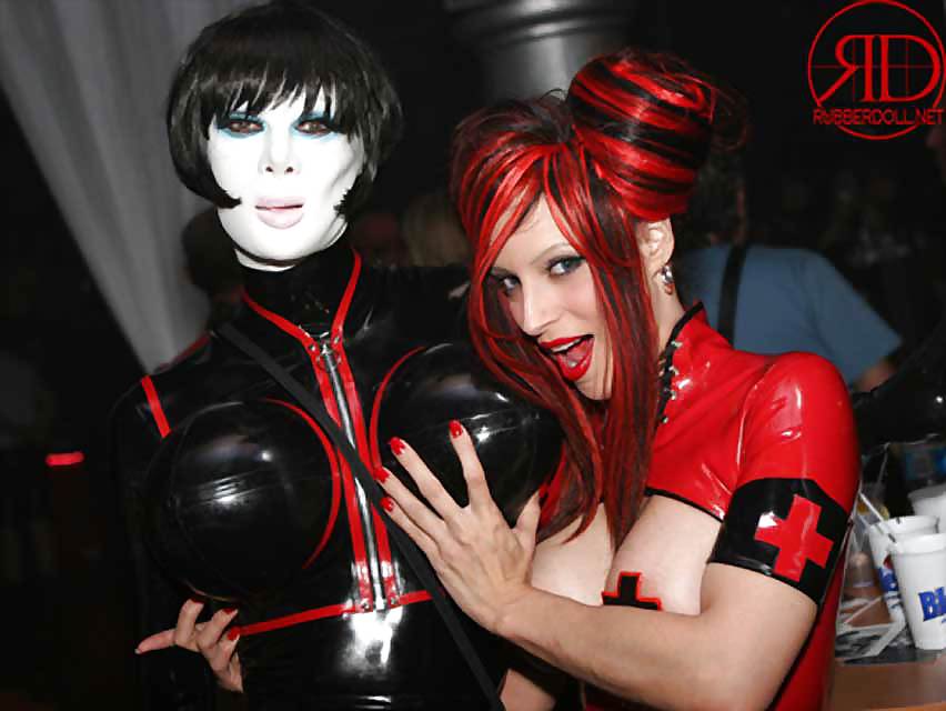 Female latex masks #16531401