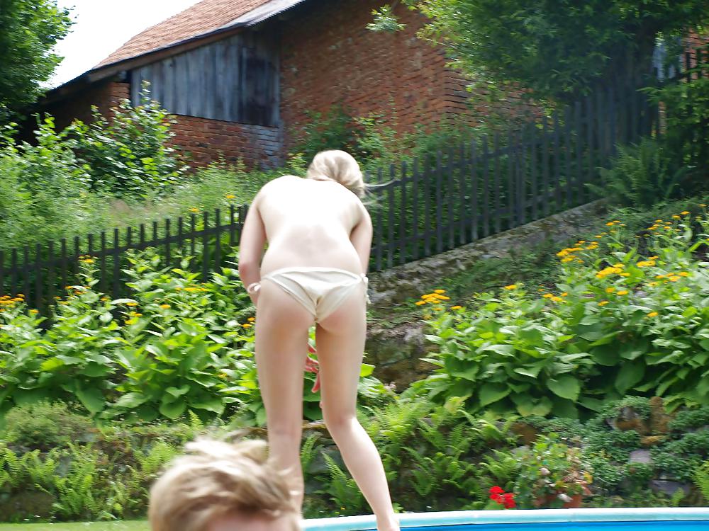 Teentits at the pool #17649122