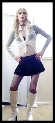 Transvestite crossdresser posing  #15148461