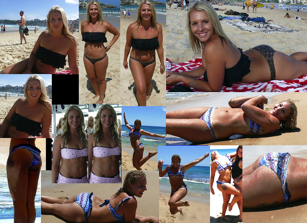 Bionda australiana sulla spiaggia (bikini-non-nudo)
 #11140351