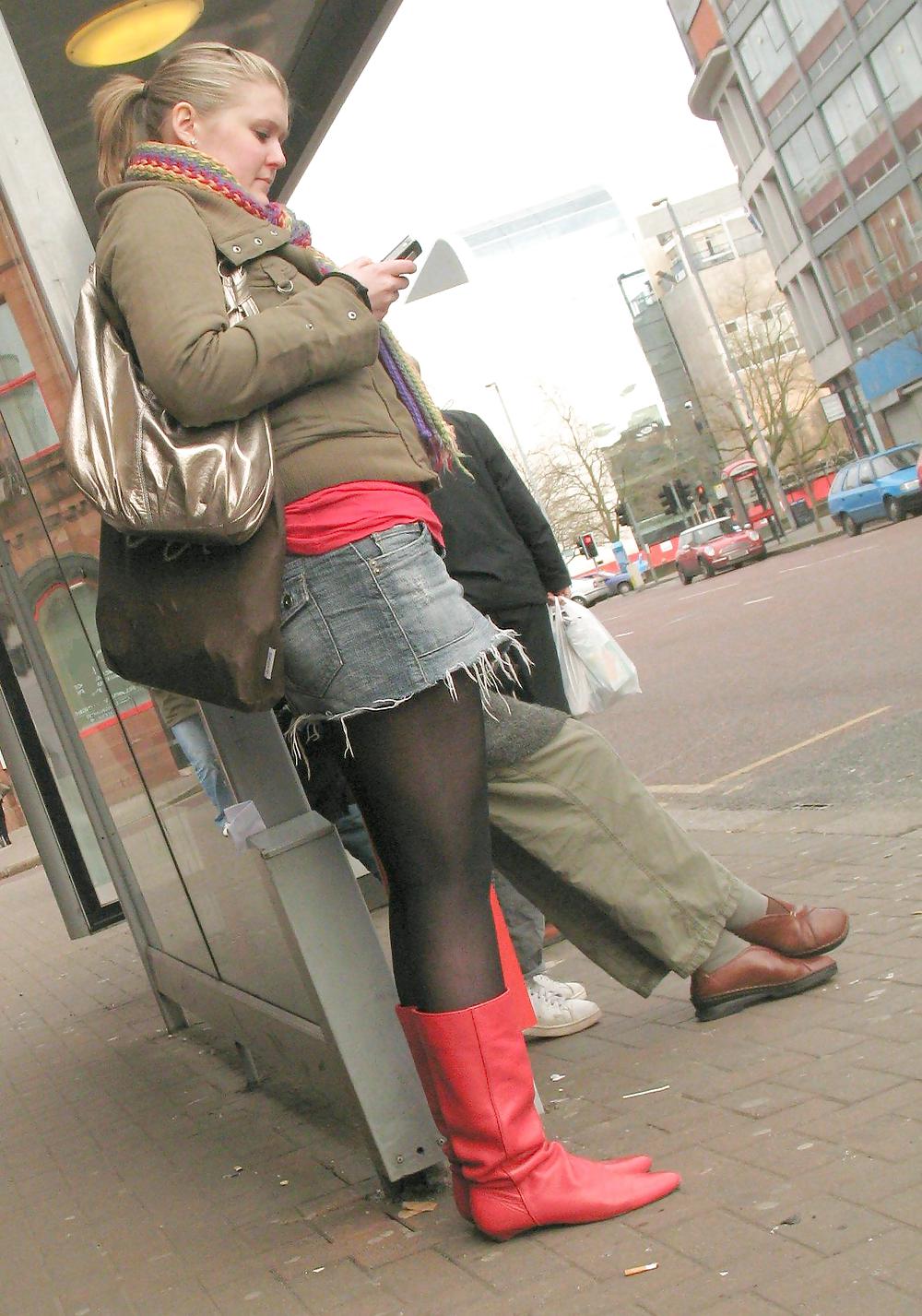 ナイロン・アップスカート・脚 25
 #6256325