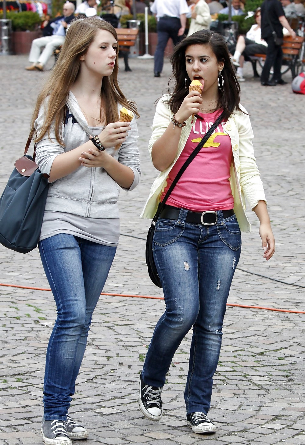 Amateur posing on the street #18799867