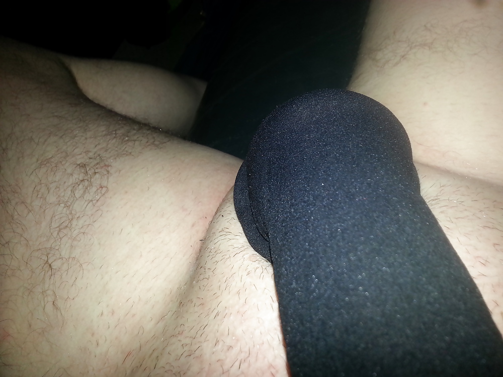 Wanking in to nylon stocking #22786869