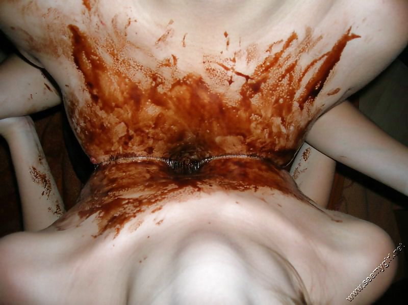 A hot bi blond playing with chocolate #4566007