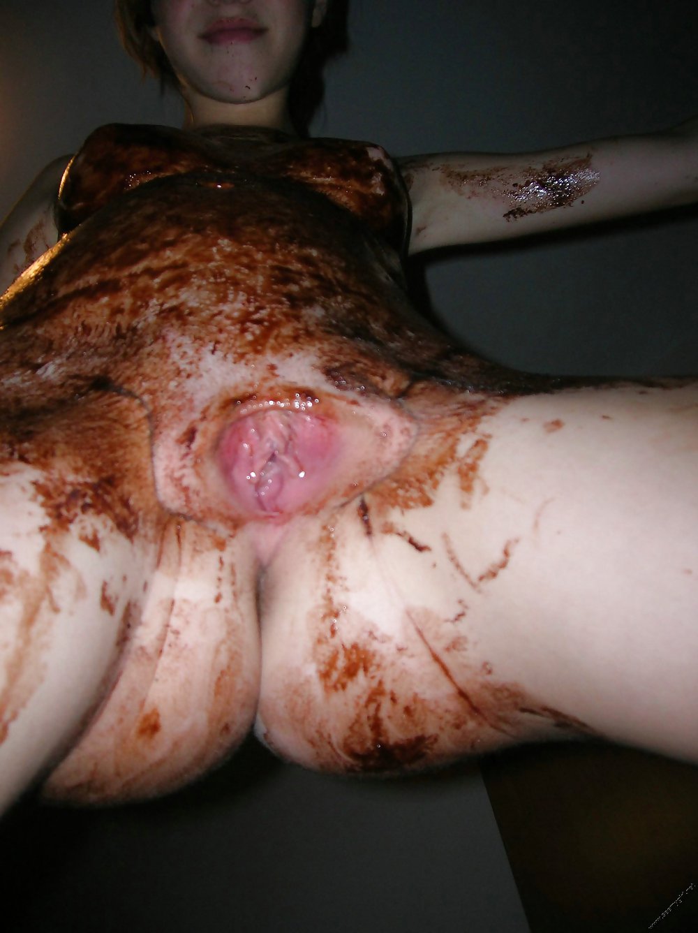 A hot bi blond playing with chocolate #4566100