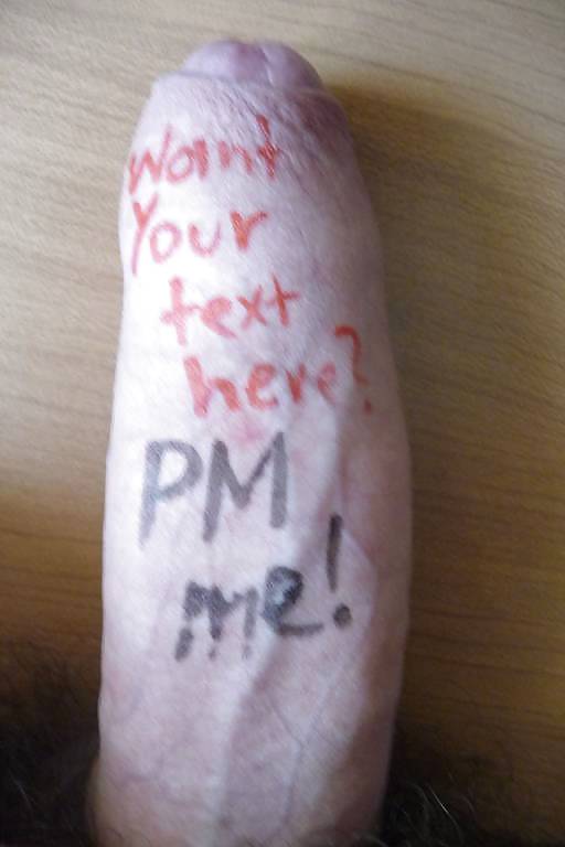 Cock test (ad) su texto en mi polla
 #10645162