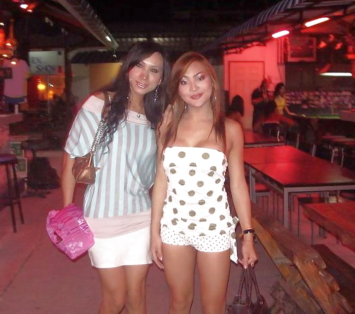 A couple of Pattaya Ladyboys #21802090