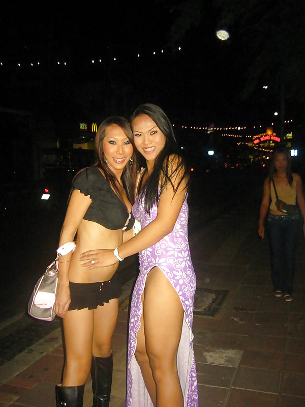 A couple of Pattaya Ladyboys #21802281