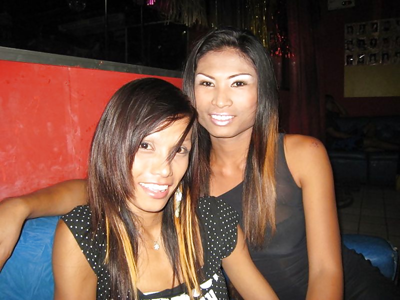A couple of Pattaya Ladyboys #21802394