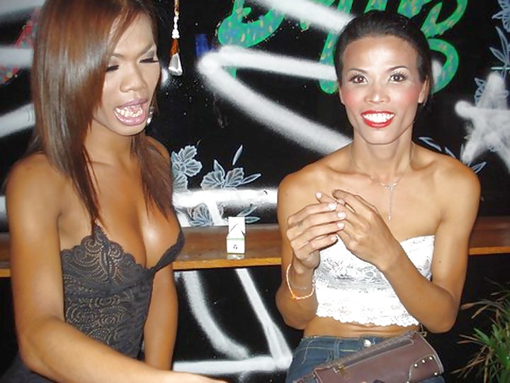 A couple of Pattaya Ladyboys #21802425