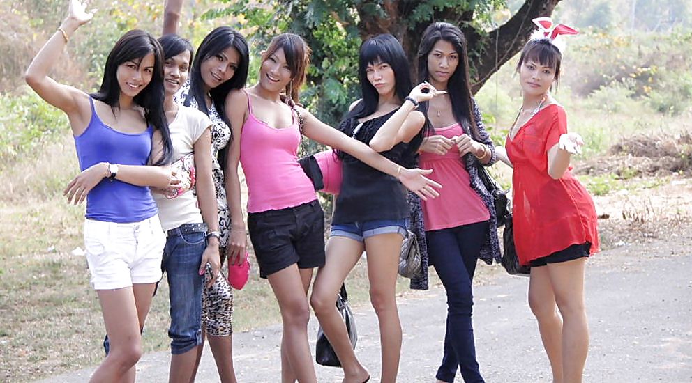 Un par de ladyboys de Pattaya
 #21802831