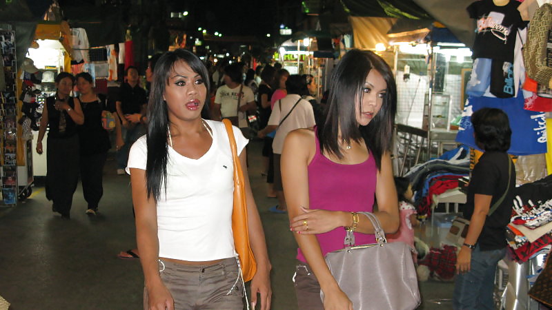 A couple of Pattaya Ladyboys #21802835