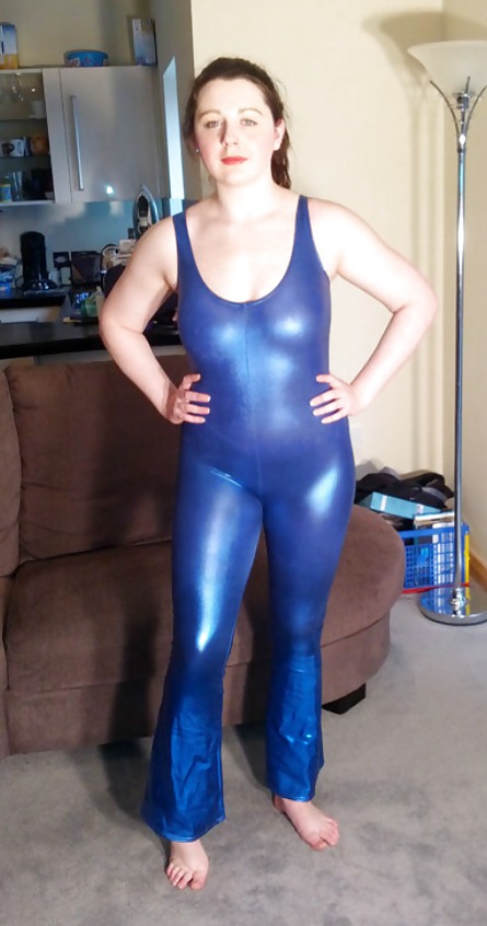Shiny catsuits bodysuits or swimsuits and crotchless #15719820