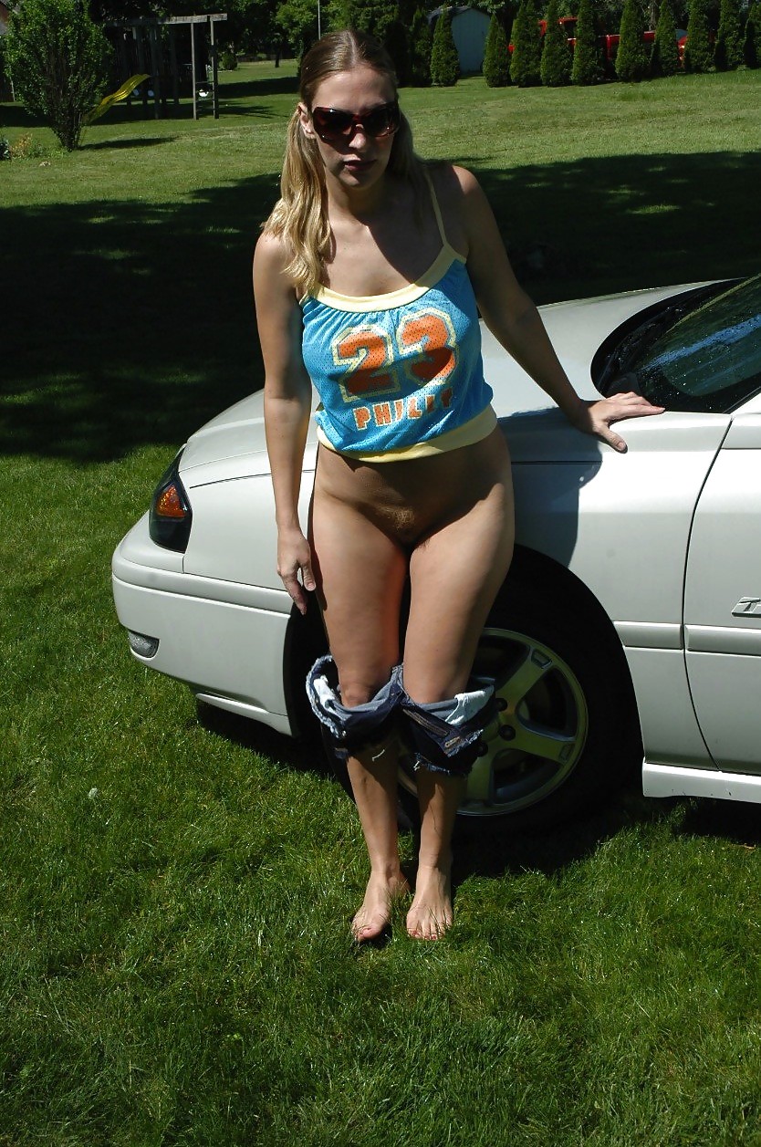 Slut Wife Cass Outside #9354538