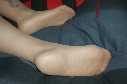 Nice New Nyloned feet Pics (Wife) #15582404