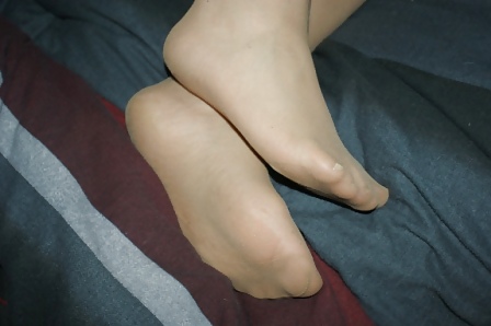 Nice New Nyloned feet Pics (Wife) #15582427
