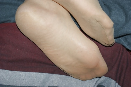 Nice New Nyloned feet Pics (Wife) #15582461