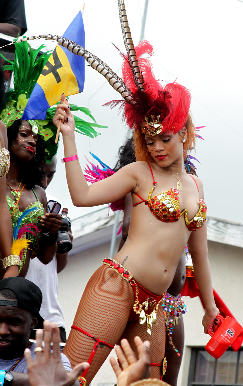 Rihanna Lots of Ass Kadoomant Day Parade In Barbados #7660219