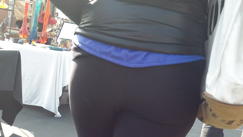 Spandex ass & butt cheeks in tight pants #6697015