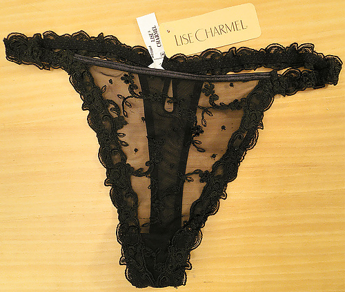 Panties from a friend - black, another set #3867170