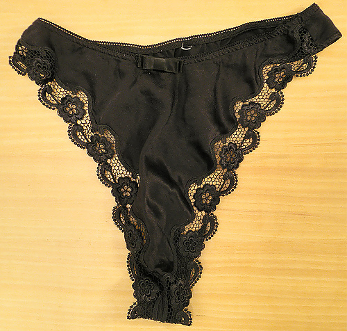 Panties from a friend - black, another set #3867339