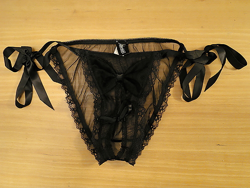 Panties from a friend - black, another set #3867359