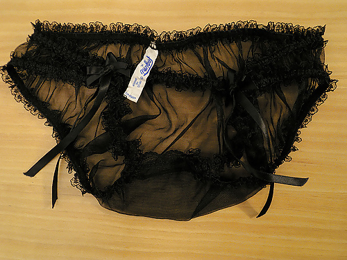 Panties from a friend - black, another set #3867381