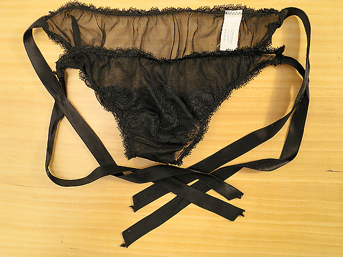Panties from a friend - black, another set #3867393