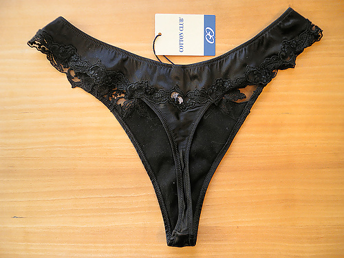 Panties from a friend - black, another set #3867410