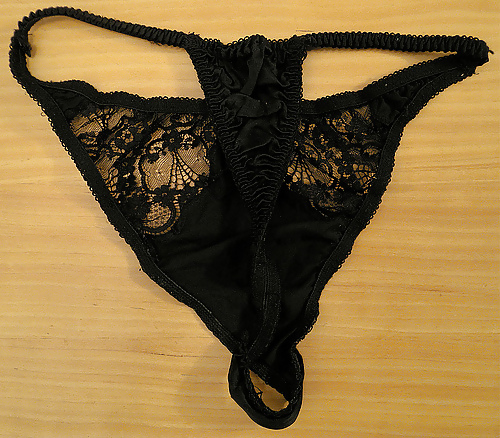 Panties from a friend - black, another set #3867441